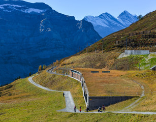 Alpine peaks of Grindelwald (Switzerland)