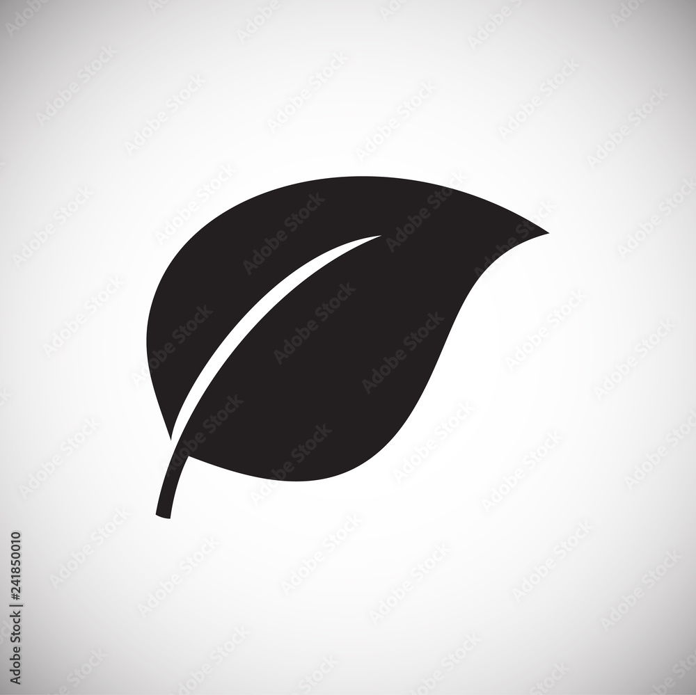 Poster leaf icon on white background for graphic and web design, modern simple vector sign. internet concep