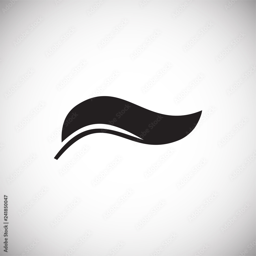 Poster leaf icon on white background for graphic and web design, modern simple vector sign. internet concep