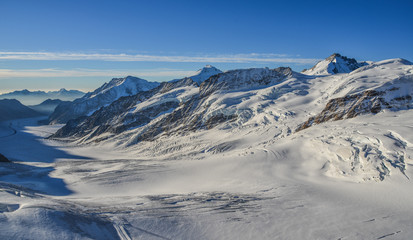 Mountain scene from Jungfraujoch Station