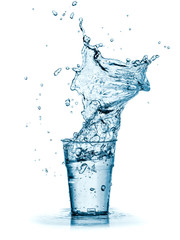 Water up from a plastic cup