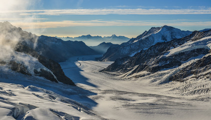 Mountain scene from Jungfraujoch Station
