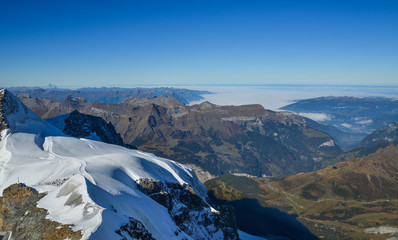 Mountain scene from Jungfraujoch Station