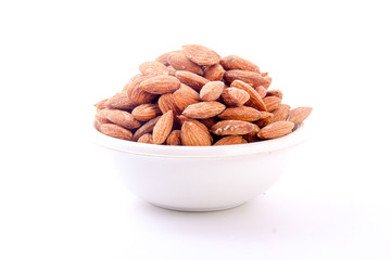 dry almond in bowl