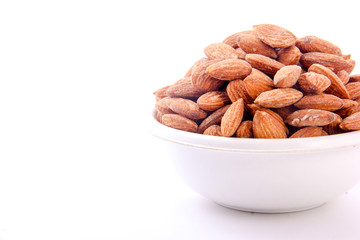 dry almond in bowl