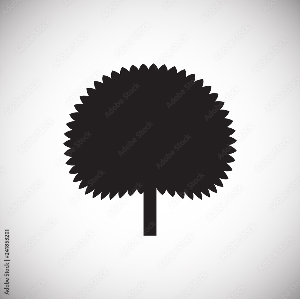 Poster tree icon on white background for graphic and web design, modern simple vector sign. internet concep