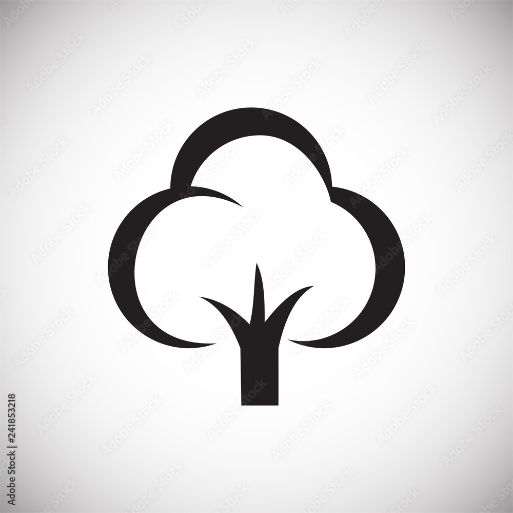 Poster tree icon on white background for graphic and web design, modern simple vector sign. internet concep