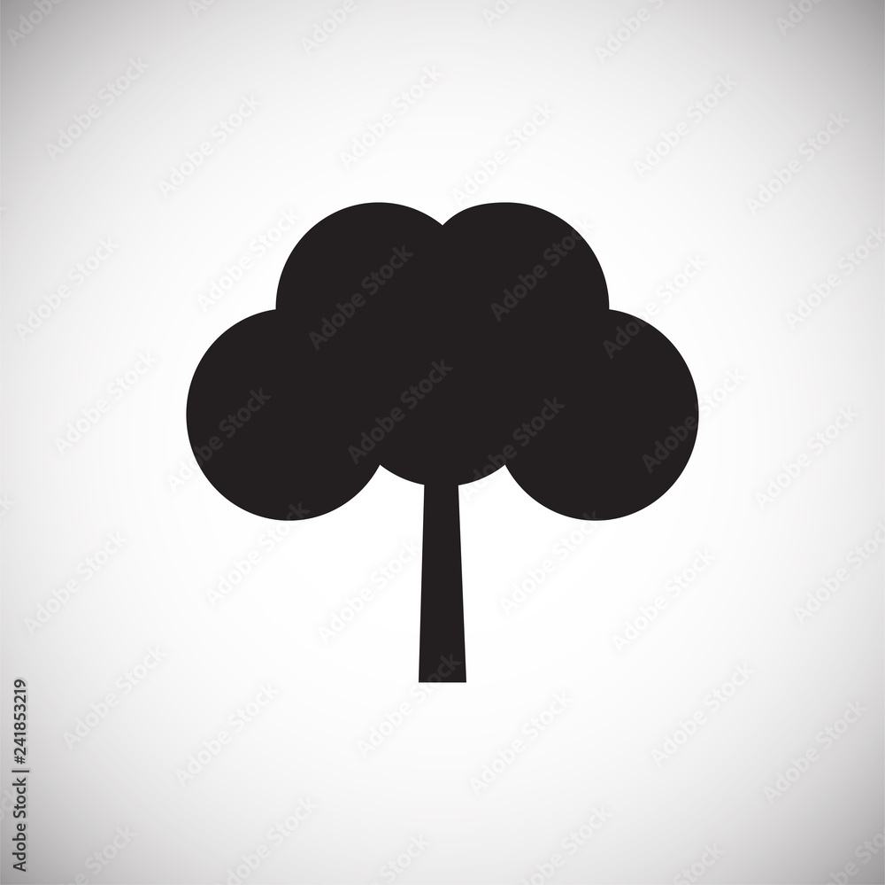 Aufkleber tree icon on white background for graphic and web design, modern simple vector sign. internet concep