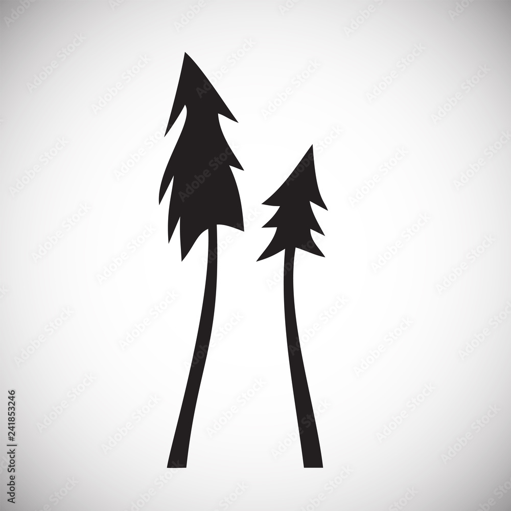 Poster tree icon on white background for graphic and web design, modern simple vector sign. internet concep
