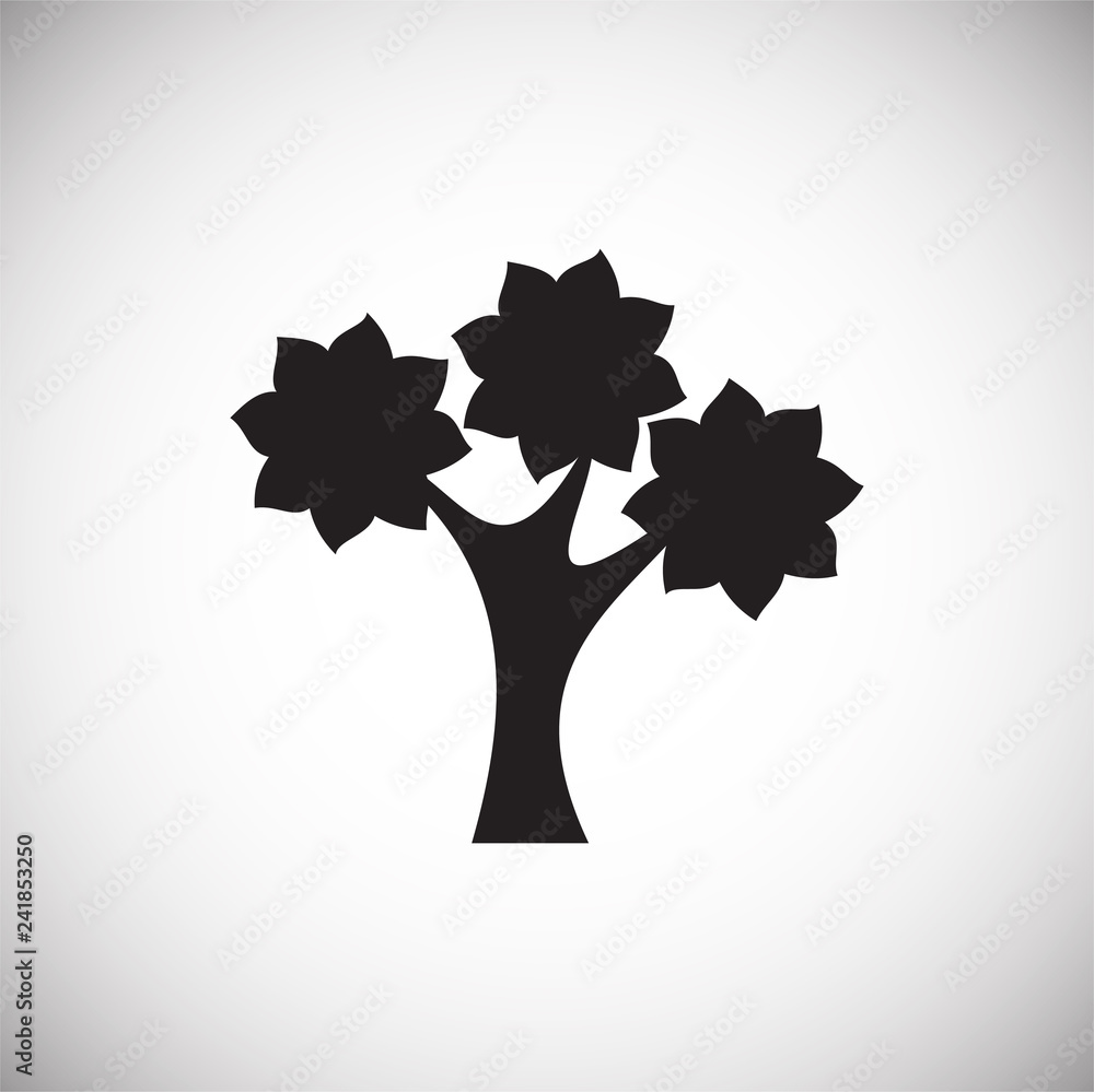 Poster tree icon on white background for graphic and web design, modern simple vector sign. internet concep