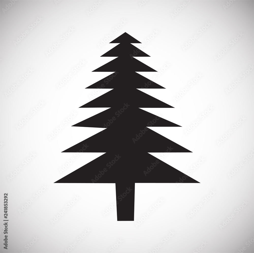 Poster tree icon on white background for graphic and web design, modern simple vector sign. internet concep