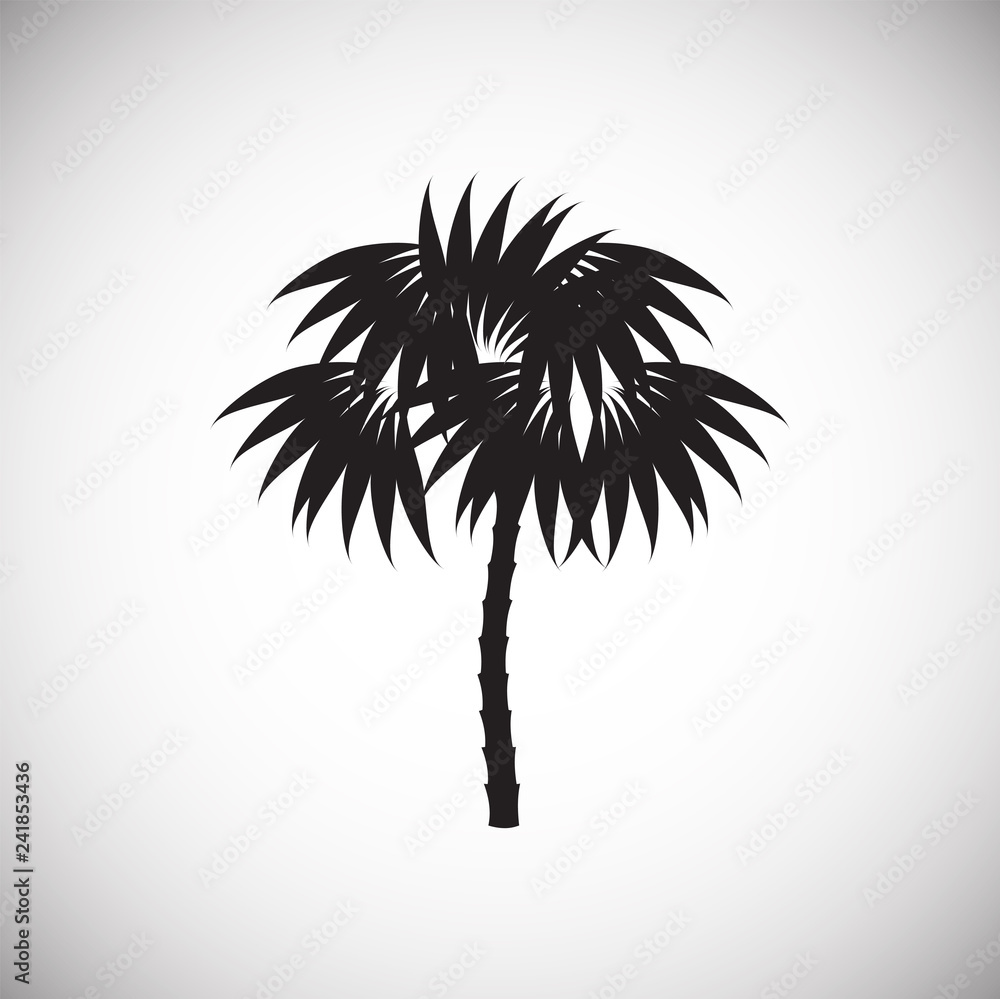Poster tree icon on white background for graphic and web design, modern simple vector sign. internet concep