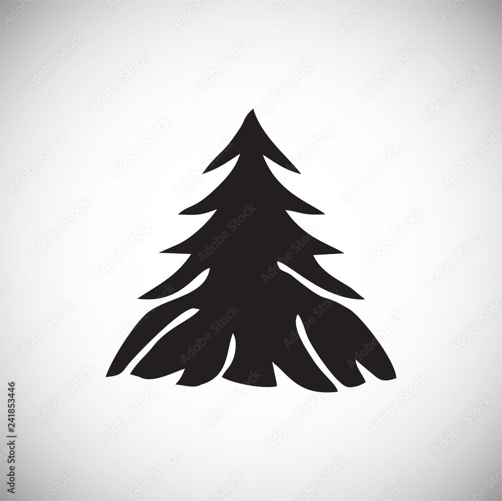 Poster tree icon on white background for graphic and web design, modern simple vector sign. internet concep