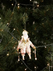 Harlequin on the Christmas tree