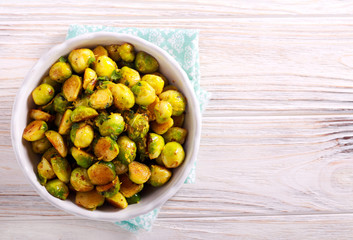 Stir fried brussel sprouts