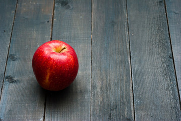 Apple on dark