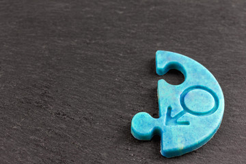 Schokolade mit einem Symbol (m&auml;nnlich)