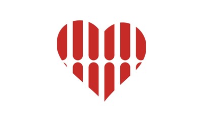  Abstract Heart vector symbol. Valentines day logotype, Logo Design Inspiration