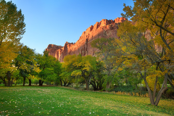Late Afternoon landscape at Capitol Reef National Park, Utah