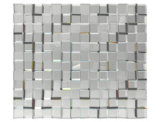Crystal abstract background of cubes
