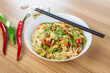 Chinese fried noodles