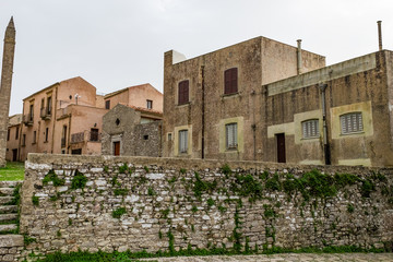 Fototapeta na wymiar Oldest inhabited medieval town in Europe, Sicily, Erice