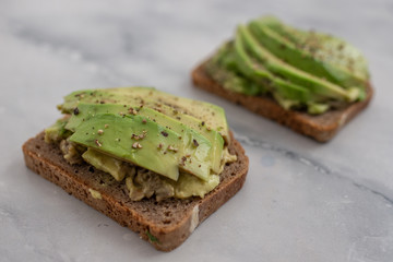 healthy avocado bread