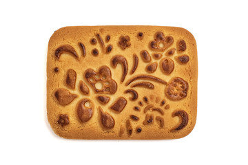 Cookie isolated on white background. Top view