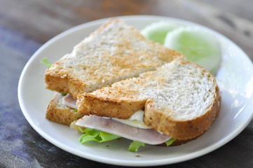 ham and cheese sandwich