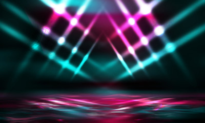 Neon lights background 