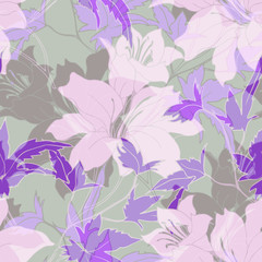 Beautiful seamless floral pattern background.