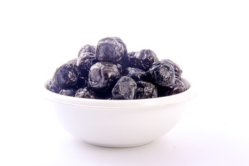 dry Bilberry in bowl