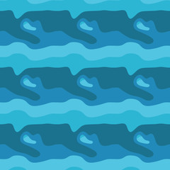 Seamless pattern background of multicolored lines with scribbler.