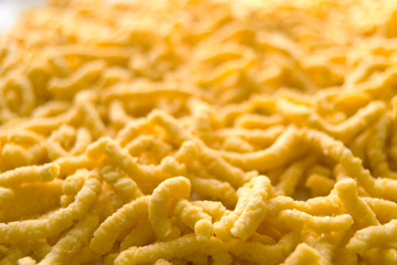 Passatelli pasta. Traditional delicious food of Modena, Emilia Romagna, Italy.