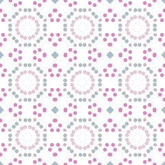 Seamless abstract pattern background with a variety of colored circles.