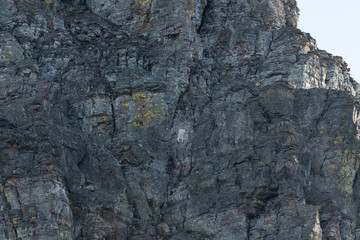 Mountain Goat Climbs Down Vertical Cliff