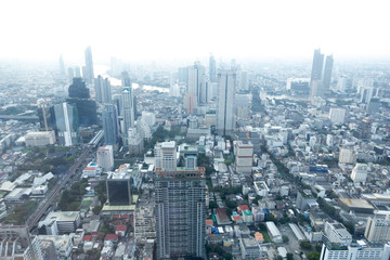 View of City on high tower