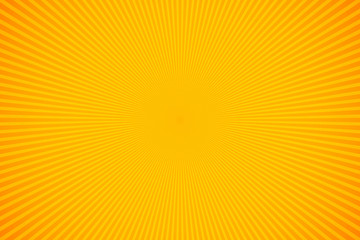 Bright orange and yellow rays vector background