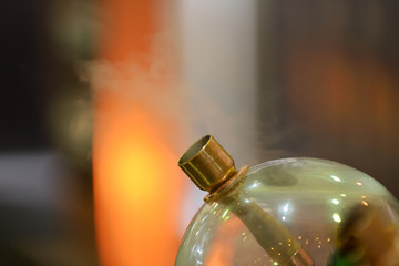 Glass flasks for vapers. Vaping whiskey. Evaporator of whiskey for the use of the drink in the form...
