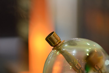 Glass flasks for vapers. Vaping whiskey. Evaporator of whiskey for the use of the drink in the form...