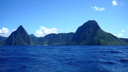 Les pitons jumeaux, Sainte Lucie