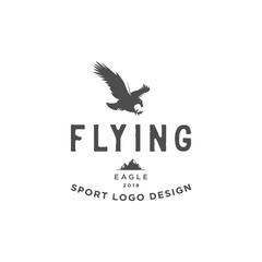 Obraz premium Eagle vintage logo design inspiration