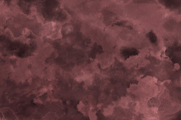 Red ink and watercolor textures on white paper background. Paint leaks and ombre effects. Hand painted abstract image.