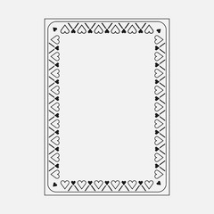 Frame image, dark design, decorative ornamental frame