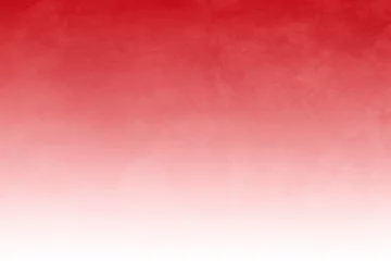 Fotobehang Ombre Red ink and watercolor textures on white paper background. Paint leaks and ombre effects. Hand painted abstract image.  © artistmef