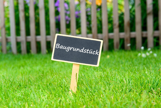 Schild Baugrundst&uuml;ck  