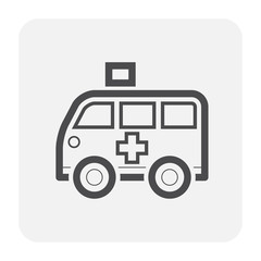 ambulance icon black