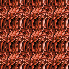 Seamless pattern background with multi-colored wavy lines.