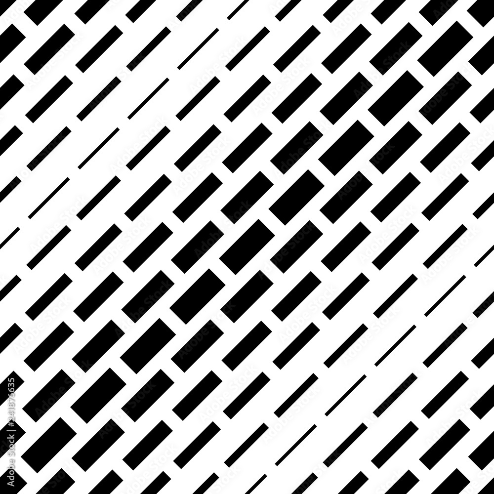 Aufkleber vector texture with rectangles. geometric monochrome seamless pattern.