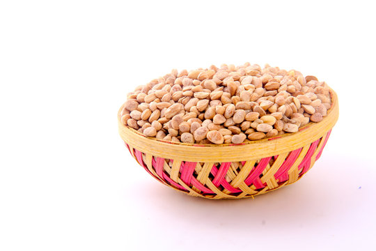 chironji nuts in bowl